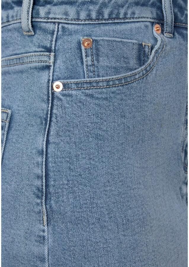 Buffalo Jeans rok in modieuze midi-lengte elastische denimrok met split zomerrok