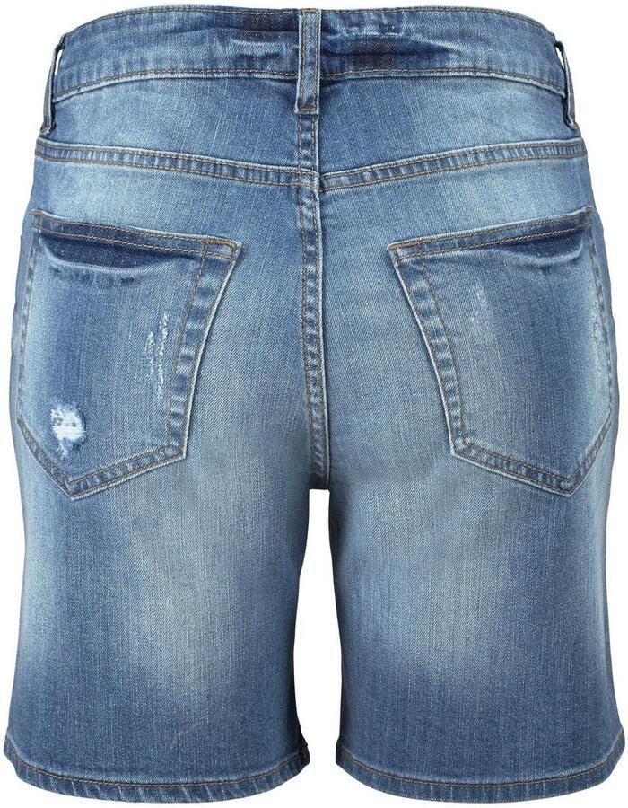 Buffalo Jeansbermuda met destroyed-effecten shorts om op te rollen korte broek