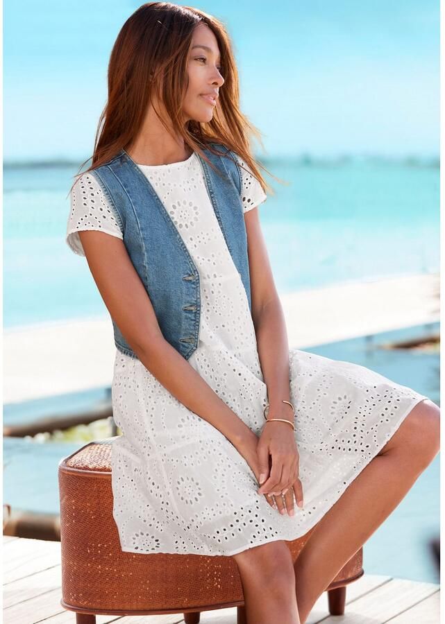 Buffalo Jeansgilet in verkorte lengte figuuraccentuerende pasvorm modieus - Foto 4