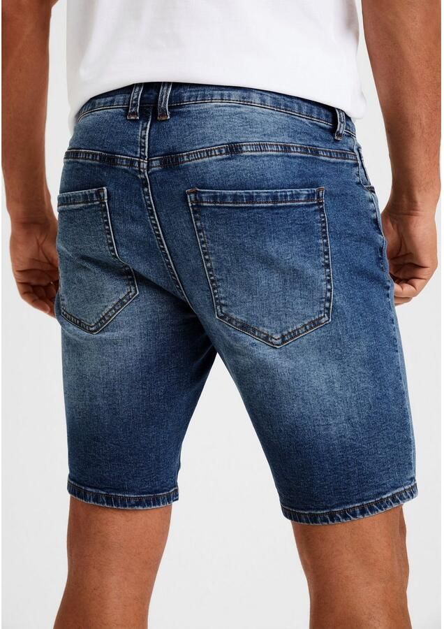 Buffalo Jeansshort 5-pocketshort met normale taillehoogte korte broek van elastische denimkwaliteit - Foto 3