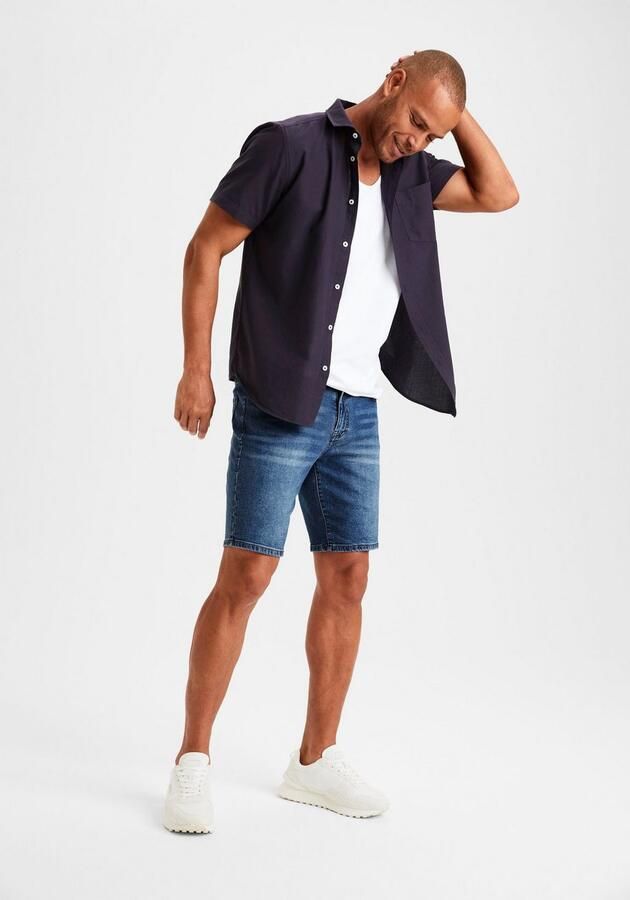 Buffalo Jeansshort 5-pocketshort met normale taillehoogte korte broek van elastische denimkwaliteit - Foto 6