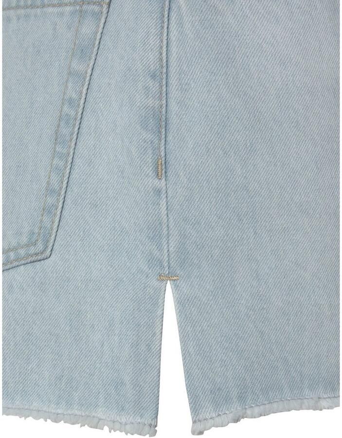 Buffalo Jeansshort met used-effecten zijschuiven korte broek van katoen - Foto 2