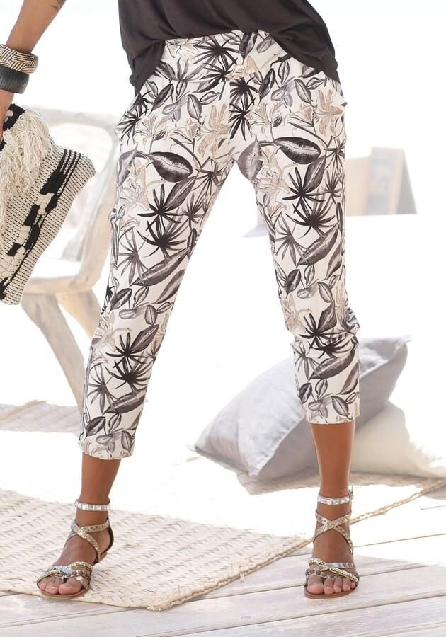 Buffalo Jerseybroek met all-over print en zakken 7 8 broek stoffen broek elastisch - Foto 9