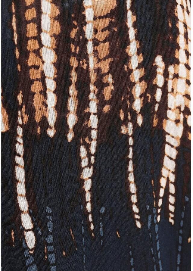 Buffalo Jerseyjurk met all-over print en striklint jurk met bandjes strandjurk zomers