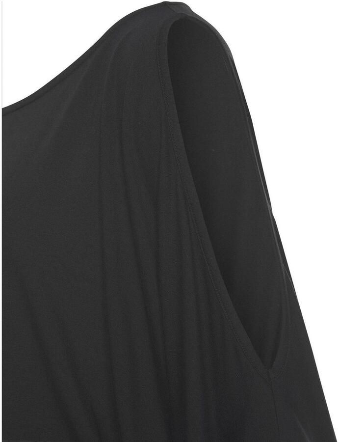 Buffalo Jerseyjurk met mouwspliten zomers modieus (Met bindstrik)