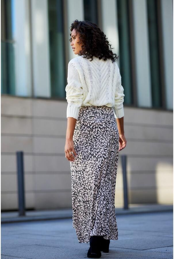 Buffalo Jerseyrok met alloverprint zomerse maxirok in wikkellook - Foto 7