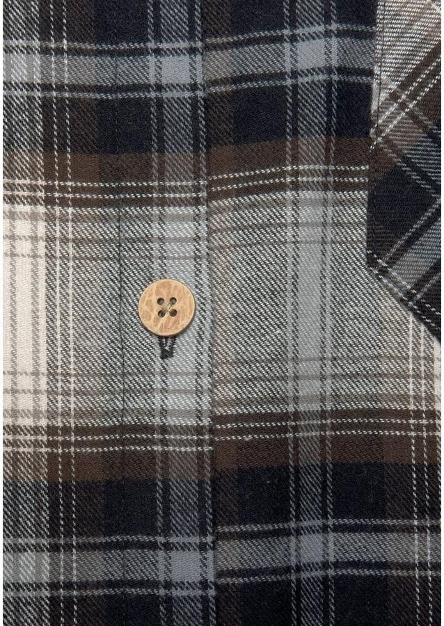 Buffalo Jurk met overhemdkraag van zachte flanel casual minijurk van katoen - Foto 2