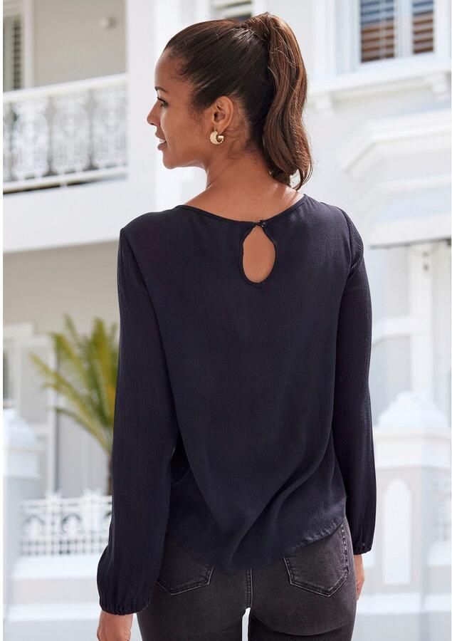 Buffalo Kanten blouse gemaakt van geweven viscose zomers boho-stijl - Foto 3