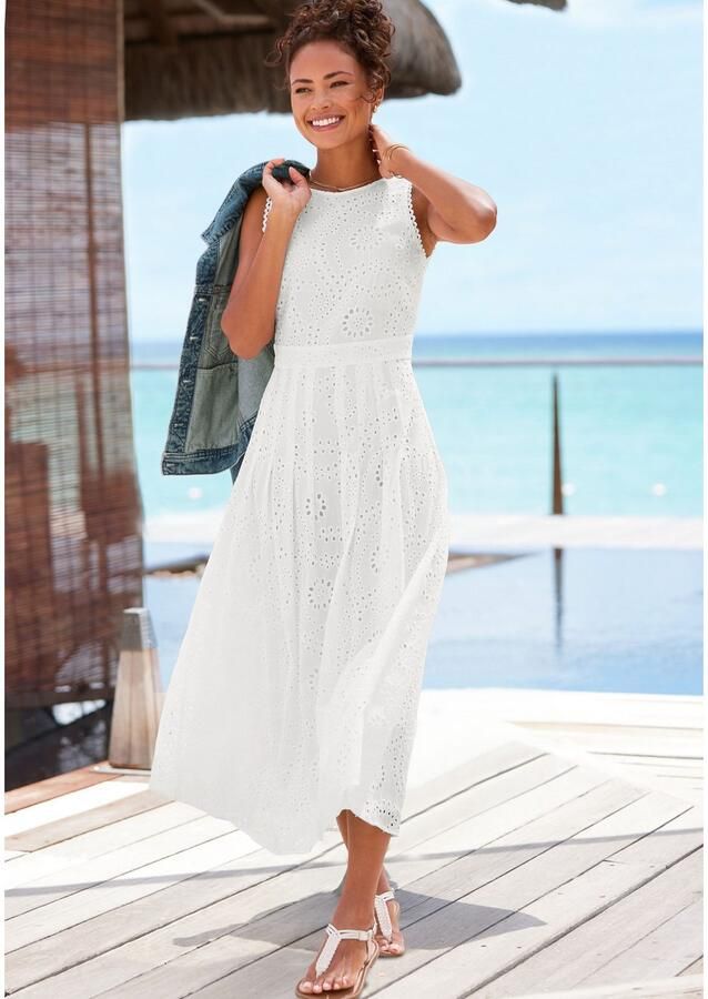 Buffalo Kanten jurk in maxlengte modieus open borduurwerk elegant - Foto 3