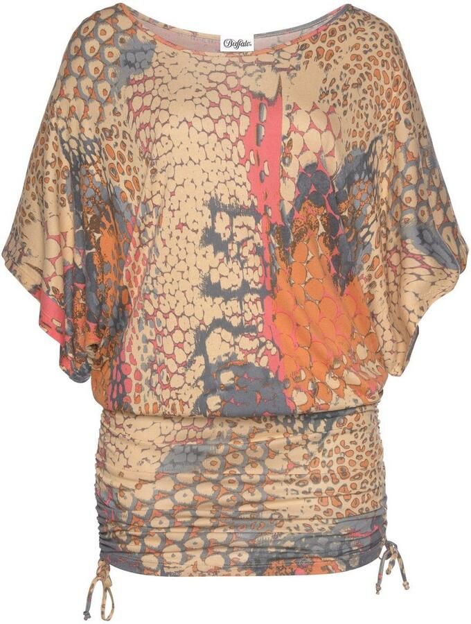 Buffalo Lang shirt met hagedisprint elastische strandjurk zomerjurk - Foto 2