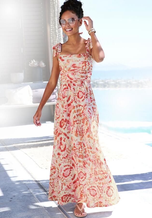 Buffalo Maxi-jurk Alloverprint bandeaujurk zomers speels - Foto 4