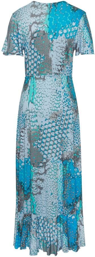 Buffalo Maxi-jurk in vokuhila-snede split en volant vleugel mouwen drukjurk - Foto 6