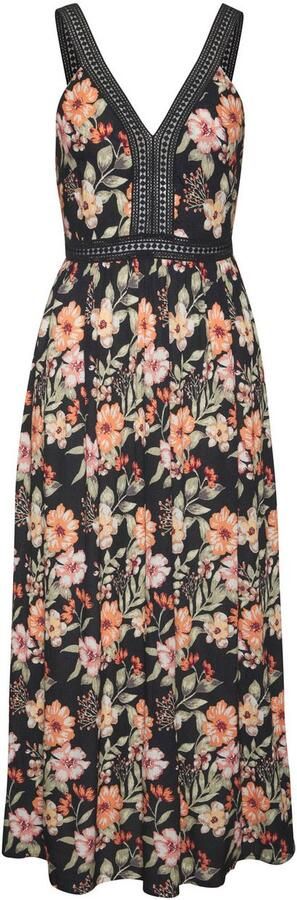 Buffalo Maxi-jurk met bloemenpatroon en kant - Foto 6