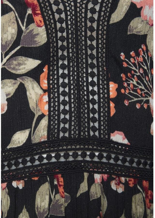 Buffalo Maxi-jurk met bloemenpatroon en kant - Foto 3