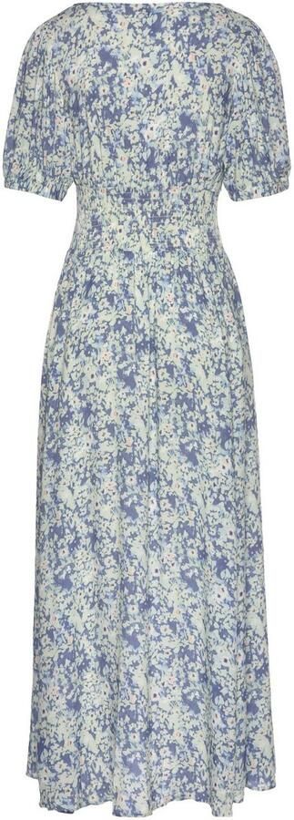 Buffalo Maxi-jurk met delicate bloemenprint en v-hals zomerjurk strandjurk - Foto 5