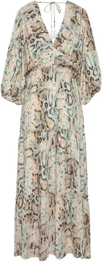 Buffalo Maxi-jurk met slangenmotief en v-hals zomerjurk casual-chic - Foto 5