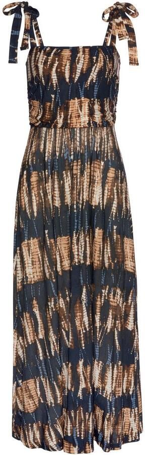 Buffalo Maxi-jurk met strikbandjes met een all-over print zomerjurk strandjurk - Foto 4