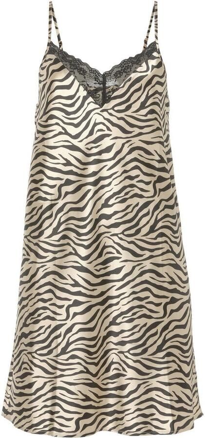 Buffalo Negligé met mooie dierenprint en kantinzetten - Foto 5