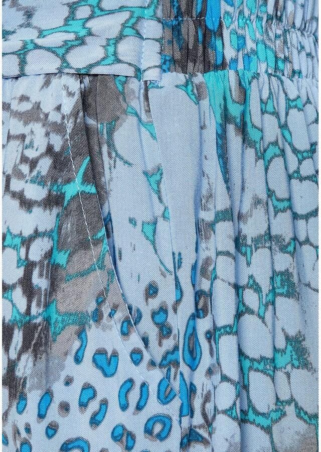 Buffalo Palazzobroek met animal print en elastische tailleband sweatpants stoffen broek - Foto 3