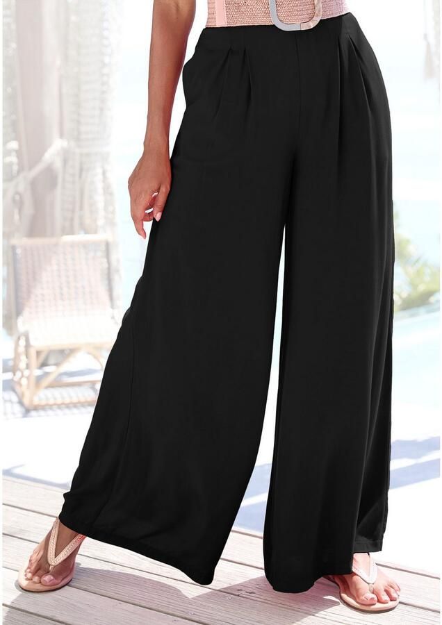 Buffalo Palazzobroek met zijnaadzakken lichte zomerbroek wide-leg - Foto 3