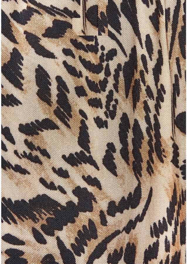 Buffalo Palazzobroek van geweven viscose stofbroek met zakken en riem zomerbroek - Foto 2