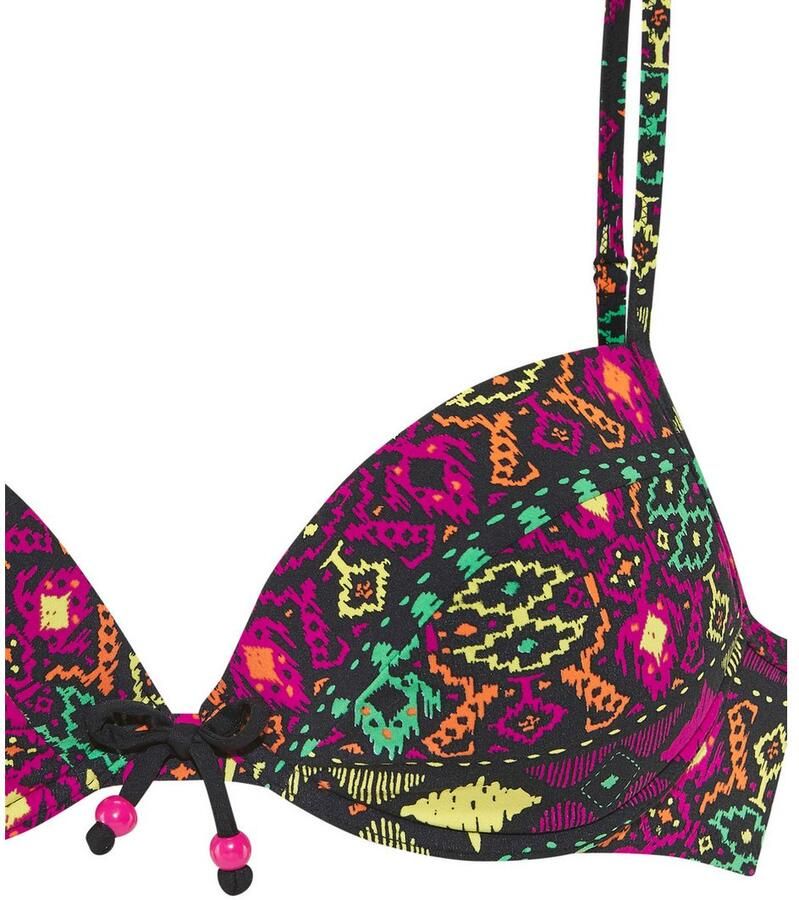 Buffalo Push-upbikini kleurrijke etnische print