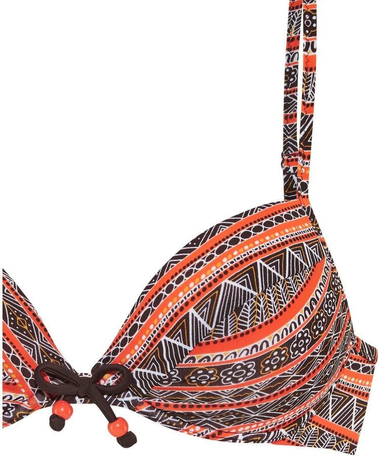 Buffalo Push-upbikini Met trendy streepdruk