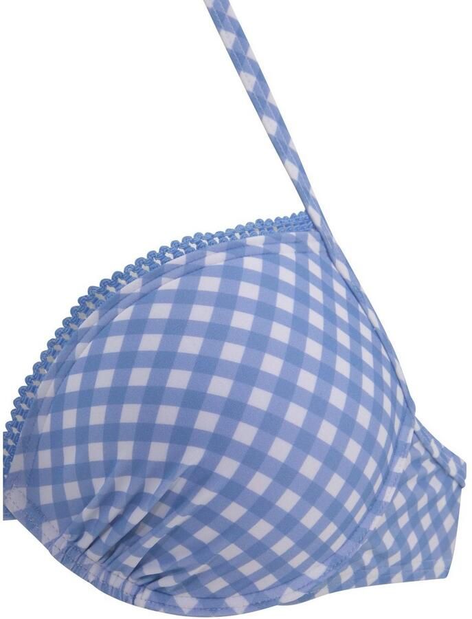 Buffalo Push-upbikinitop Geruit met sierrand - Foto 2