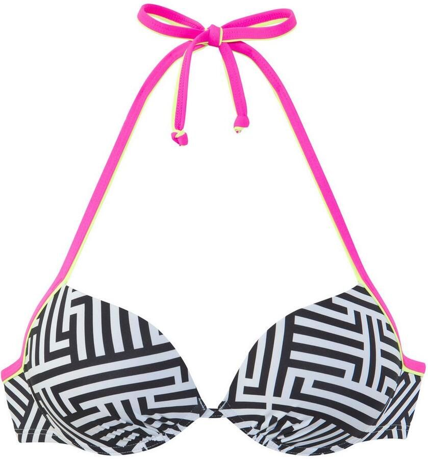 Buffalo Push-upbikinitop Gioletta Met contrastkleurige details