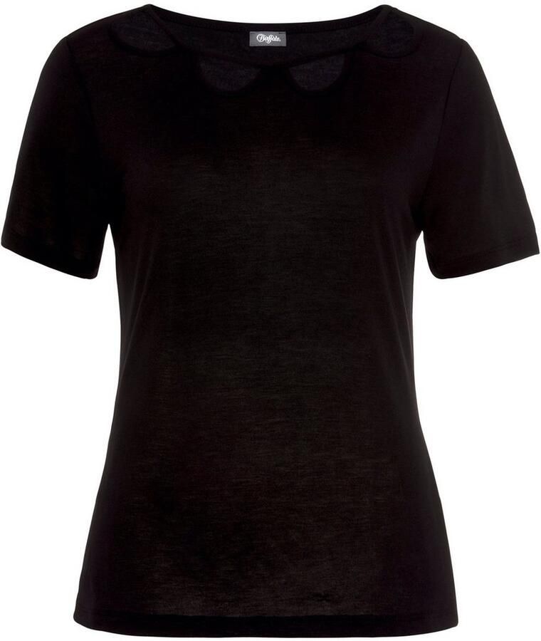 Buffalo Shirt met korte mouwen met cut-outs aan de voorkant t-shirt losse pasvorm