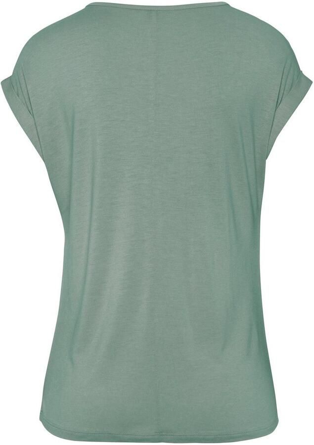 Buffalo Shirt met korte mouwen met decoratieve knopen comfortabel t-shirt van jersey basic - Foto 2