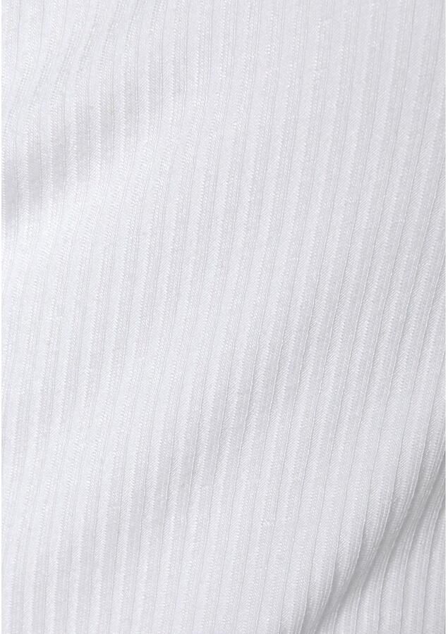 Buffalo Shirt met korte mouwen met wikkellook en v-hals t-shirt nauwsluitend basic - Foto 5