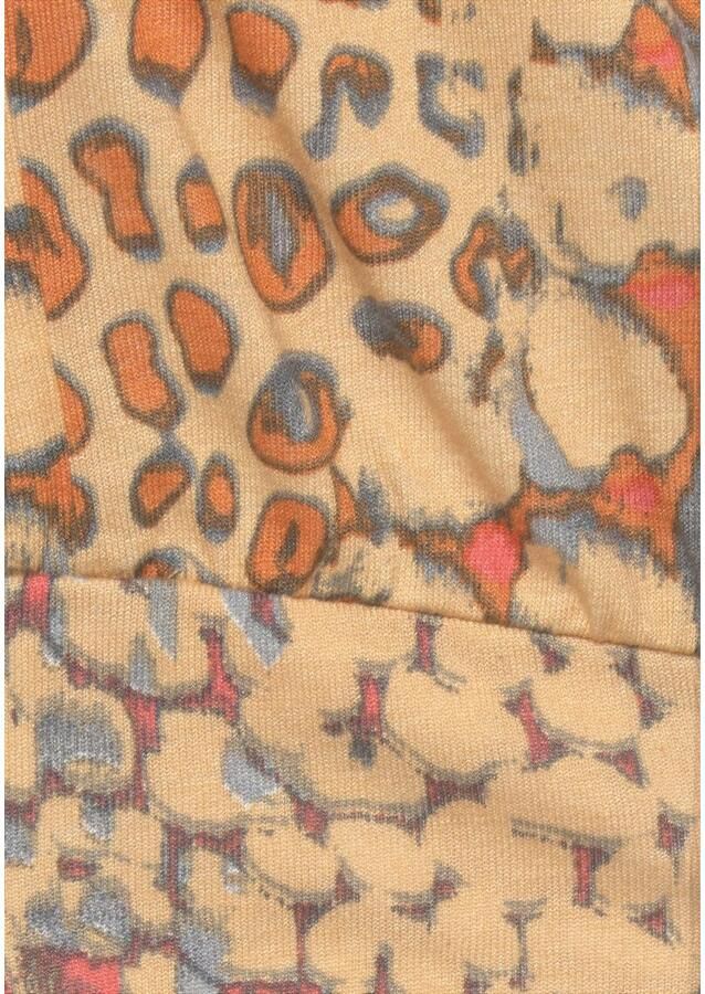 Buffalo Shirt met vleermuismouwen met animalprint losse blouse met v-hals blouseshirt - Foto 4