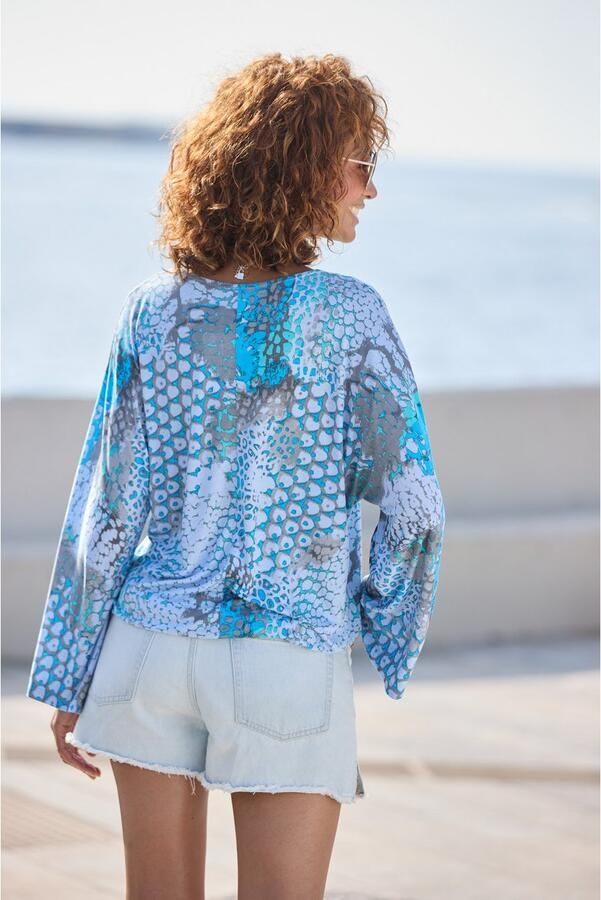 Buffalo Jeansshort met used-effecten zijschuiven korte broek van katoen