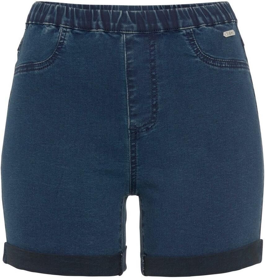 Buffalo Short in elastische denim met twee achterzakken