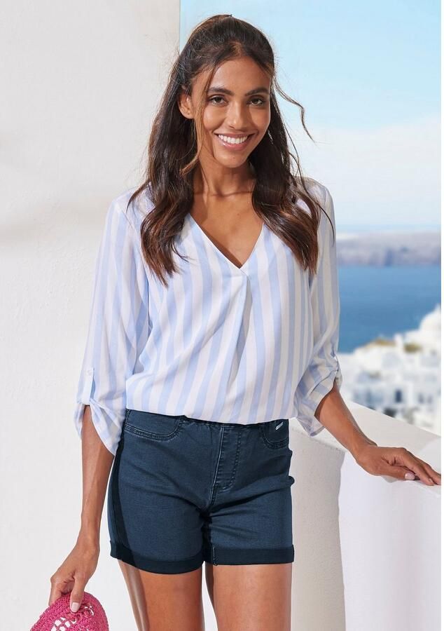 Buffalo Short in elastische denim met twee achterzakken - Foto 5