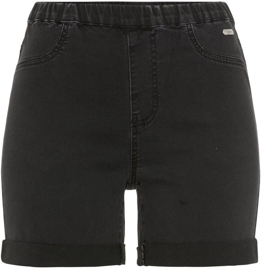 Buffalo Short in elastische denim met twee achterzakken