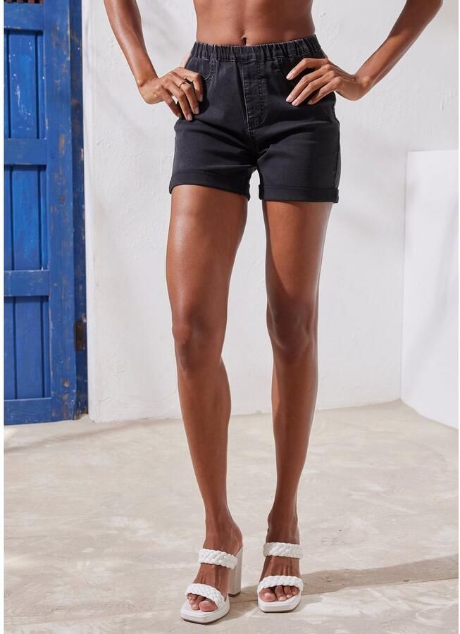 Buffalo Short in elastische denim met twee achterzakken - Foto 2