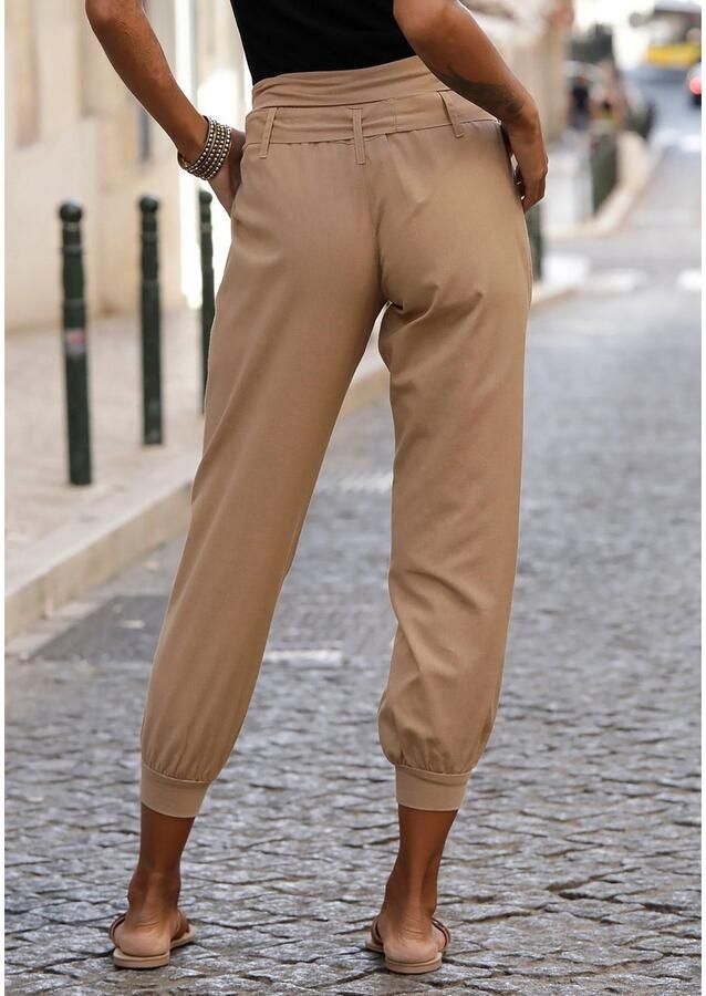 Buffalo Strandbroek gemaakt van mix van linnen broek zomerbroek strandkleding - Foto 2