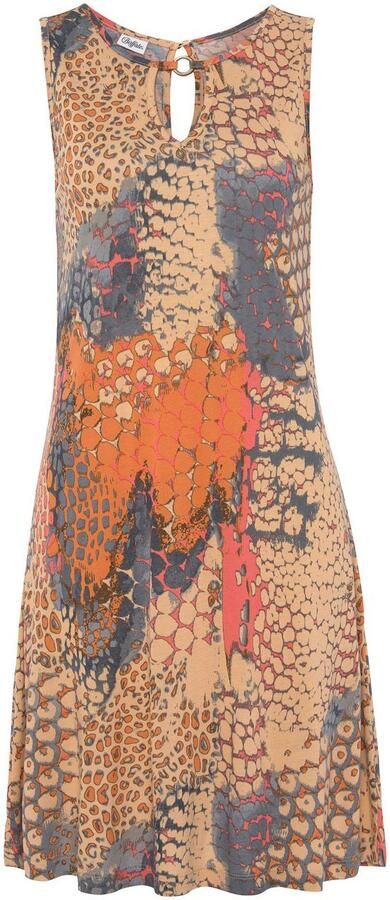 Buffalo Strandjurk met animalprint kort zomerjurk met sieraccessoire - Foto 3