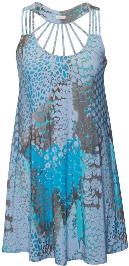 Buffalo Strandjurk met bijzonder bandontwerp en alloverprint minijurk zomerjurk - Foto 6