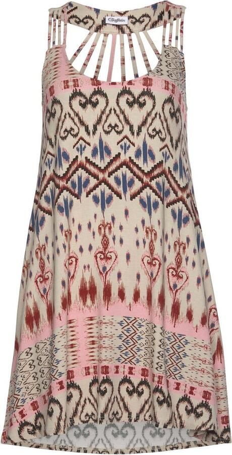 Buffalo Strandjurk met mooie bandjes en etnische print mini jurk zomerjurk - Foto 3