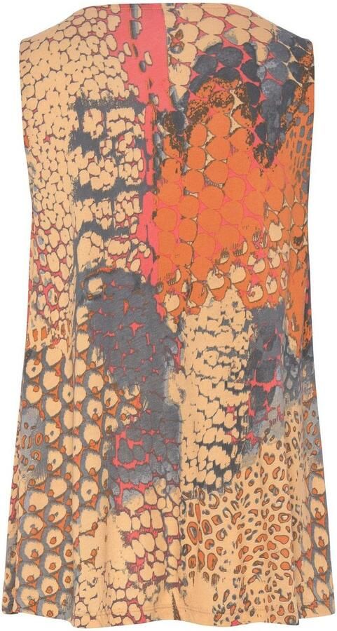 Buffalo Strandtop met animalprint zomers blousetop met v-hals - Foto 4