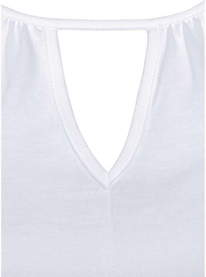 Buffalo Strandtop met lichte rimpeling bij de hals tanktop cut-out