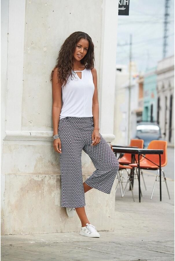 Buffalo Strandtop met lichte rimpeling bij de hals tanktop cut-out - Foto 5