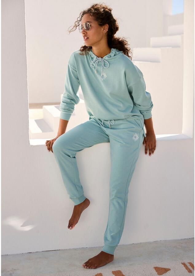 Buffalo Sweatbroek Loungebroek met zijzakken en kleine print loungewear - Foto 5