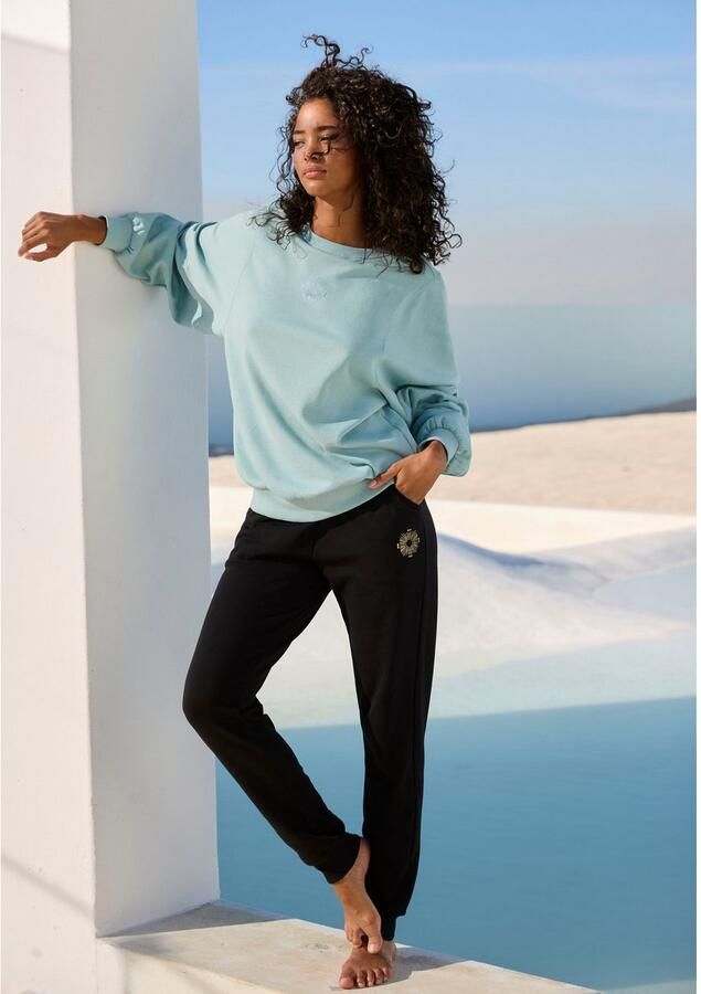 Buffalo Sweatbroek Loungebroek met zijzakken en kleine print loungewear - Foto 6