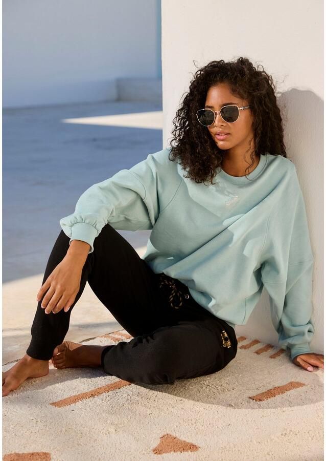 Buffalo Sweatbroek Loungebroek met zijzakken en kleine print loungewear - Foto 4