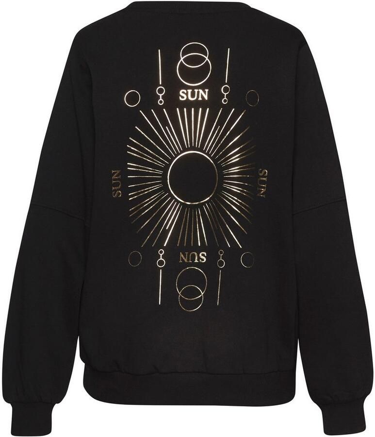 Buffalo Sweatshirt Loungetop met grote rugprint met glanseffect loungewear - Foto 2