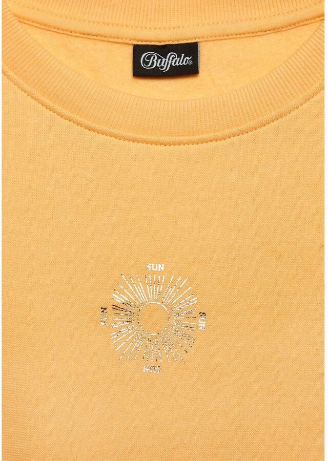 Buffalo Sweatshirt Loungetop met grote rugprint met glanseffect loungewear - Foto 2